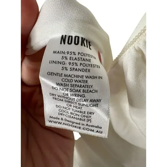 Nookie Illegal Halter Gown Maxi Formal Elegant Gala Bridal Wedding Party XS - Picture 10 of 10